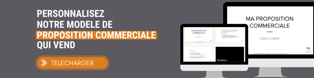 bannière modèle de proposition commerciale